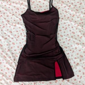 Current Mood Black and Red Dress